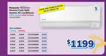 Bi-Rite Panasonic inverter reverse cycle split system air conditioner offer