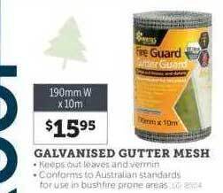 Stratco Galvanised gutter mesh offer