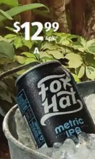 Fox Hat Brewing Metric IPA 4x375ml