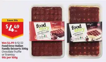 Food Envy Italian Family Desserts 500g