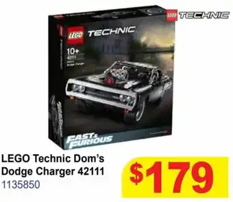 Mr Toys Lego Technic Dom's Dodge Charger 42111 offer