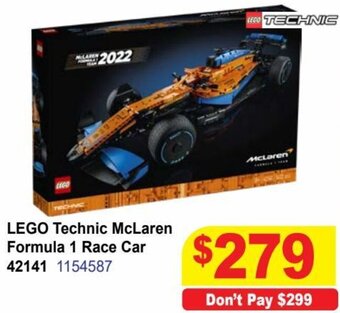 Mr Toys Lego Technic McLaren Formula 1 Race Car 42141 offer