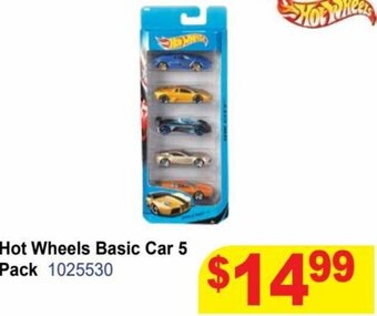 Mr Toys Hot Wheels Basic Car 5 Pack offer
