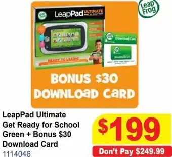 Mr Toys LeapPad Ultimate Get Ready for School offer