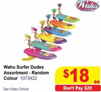 Mr Toys Wahu Surfer Dudes Assortment-Random Colour offer