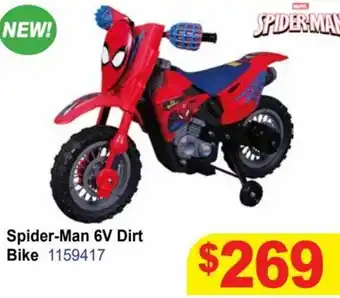 Mr Toys Spider-Man 6V Dirt Bike offer