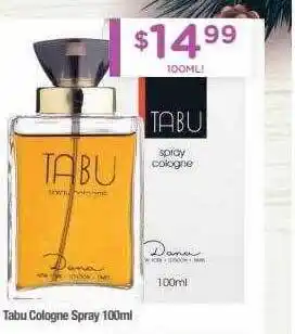 Tabu cologne spray