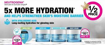 Priceline Neutrogena skincare & suncare ranges offer