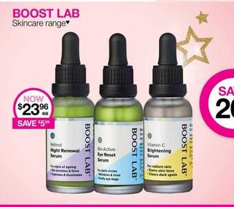 Priceline Boost lab skincare range offer