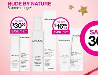 Priceline Nude by nature skincare range offer