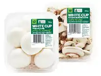 Woolworths Australian Cup, Sliced or Button Mushrooms 200g Pack offer