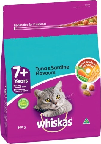Coles Whiskas Dry Cat Food 800g offer