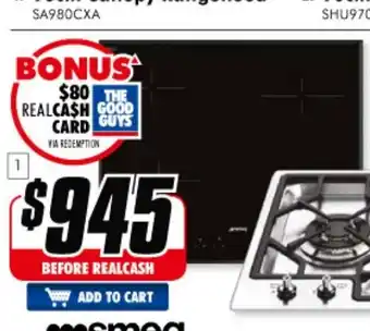 The Good Guys Smeg - 60cm Ceramic Cooktop - SE364TBAU offer
