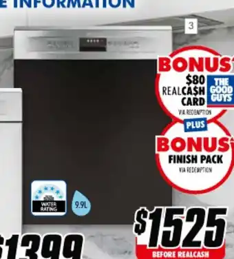 The Good Guys Smeg - 60cm Semi-Integrated Dishwasher - DWA16314X2 offer
