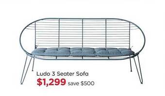 Early Settler Ludo 3 seater sofa offer