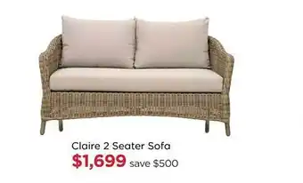 Early Settler Claire 2 seater sofa offer
