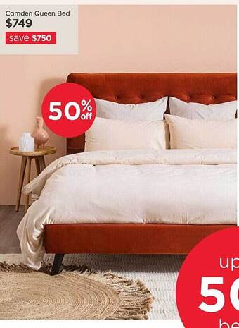 Early Settler Camden queen bed offer