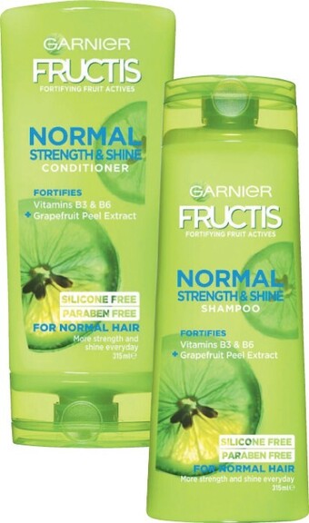 Coles Garnier Fructis Shampoo or Conditioner 315mL offer