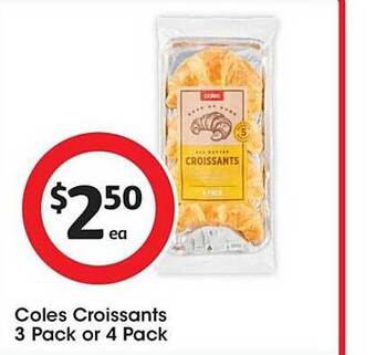 Coles Coles croissants offer