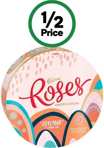 Woolworths Cadbury roses tin 689g offer