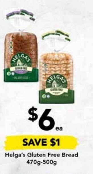 Drakes Helga's gluten free bread 470g-500g offer