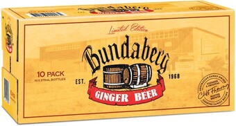 Woolworths Bundaberg ginger beer 10 x 375ml offer