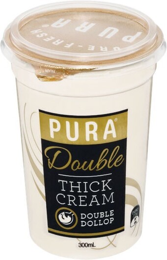 Pura double cream 300ml – from the fridge