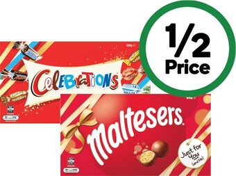 Woolworths Mars celebrations 320g or maltesers 400g offer
