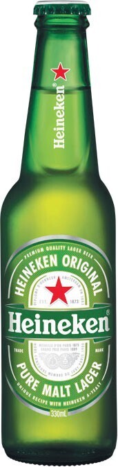 Heineken lager bottles 6x330ml