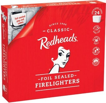 Woolworths Redheads firelighters pk 24 offer