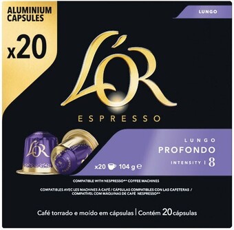 L’or coffee capsules pk 20