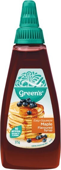 Woolworths Green’s maple flavoured syrup 375g offer