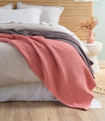 Spotlight 50% off koo cotton waffle blanket offer