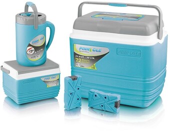 Pinnacle 3 piece cooler set with ice bricks