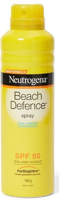 BIG W Neutrogena beach defence sunscreen spray 184g^ offer