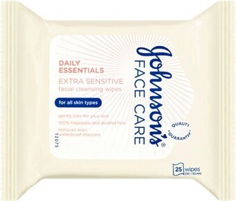 BIG W Johnson's facial cleansing wipes extra sensitive 25 pack offer