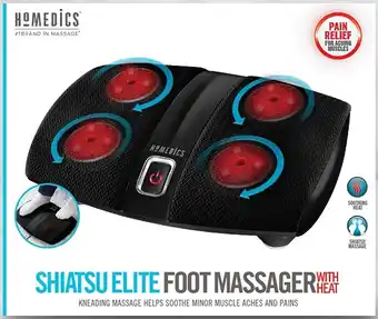 BIG W Homedics shiatsu elite foot massager offer
