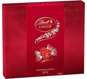 BIG W Lindt lindor milk chocolate box 150g offer