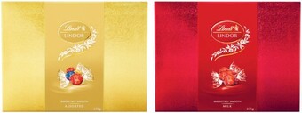 Coles Lindt lindor chocolate gift box 235g offer