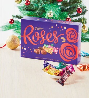 Coles Cadbury roses boxed chocolate 450g offer