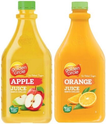 Coles Golden circle juice 2 litre offer