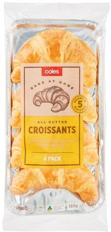 Coles Coles croissants 3 pack or 4 pack offer