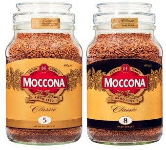 Coles Moccona freeze dried instant coffee 400g offer