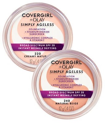 Coles Covergirl simply ageless foundation 12g offer