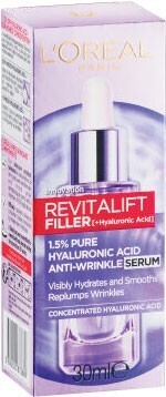 Coles L'oréal revitalift filler [+hyaluronic acid] serum 30ml offer