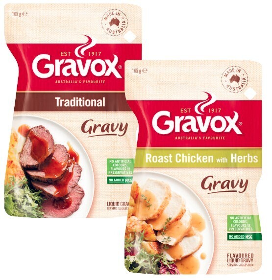 Gravox gravy or finishing sauce 165g offer at Coles