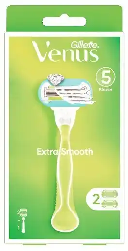 Coles Gillette venus extra smooth razor kit with 2 blades 1 pack offer