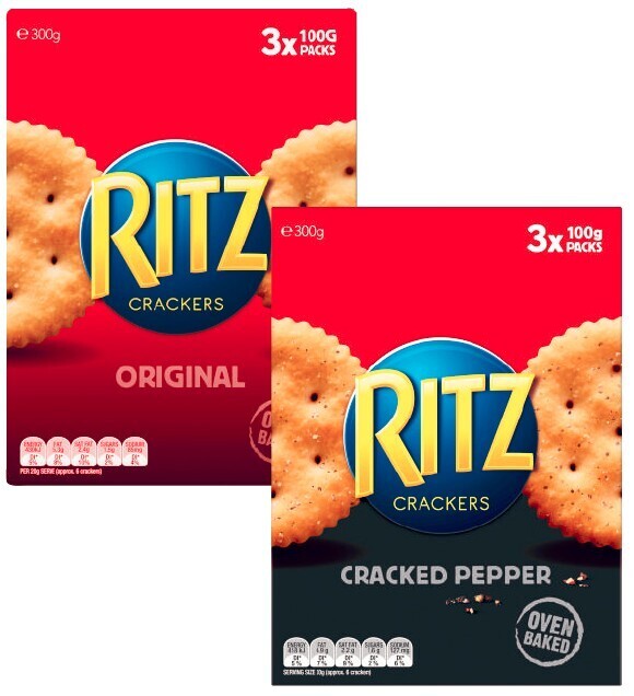 Ritz crackers 300g offer at Coles