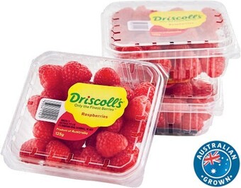 Australian raspberries 125g punnet