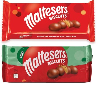 Maltesers or m&m's biscuits 110g-180g